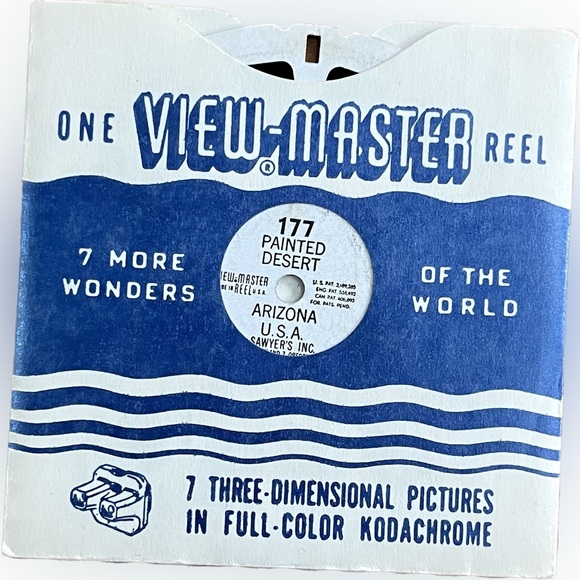 🎈2/$20- VIEW-MASTER 177 “PAINTED DESERT. Arizona, U.S.A.” Reel. - Picture 2 of 3